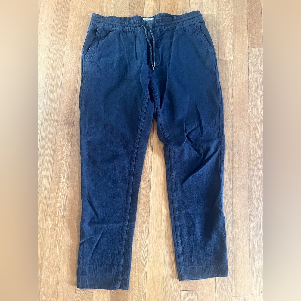 Taylor Stitch Navy Blue Drawstring Pants